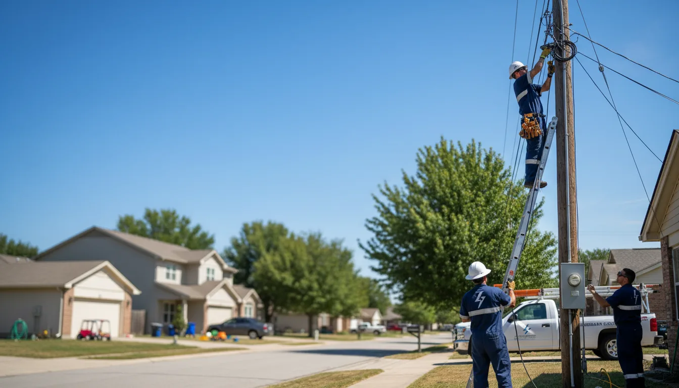 Residential electrician providing installation services in Highland, KS